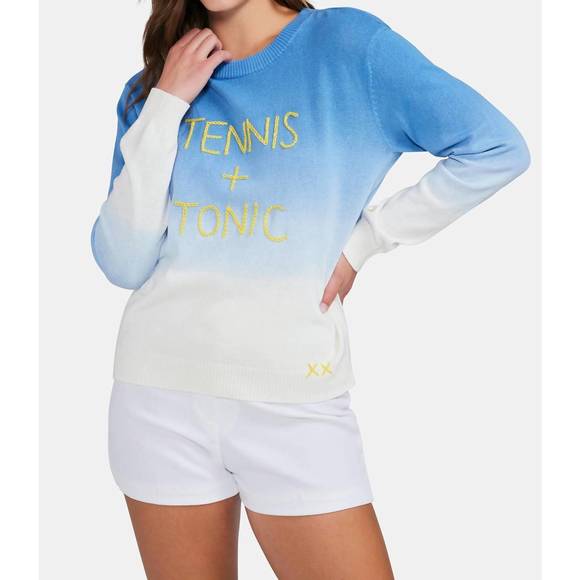 WILDFOX Sweaters - NEW WILDFOX tennis & tonic barrett sweater in chambray dip dye